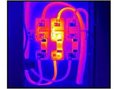 Termographic survey of overhead power lines.